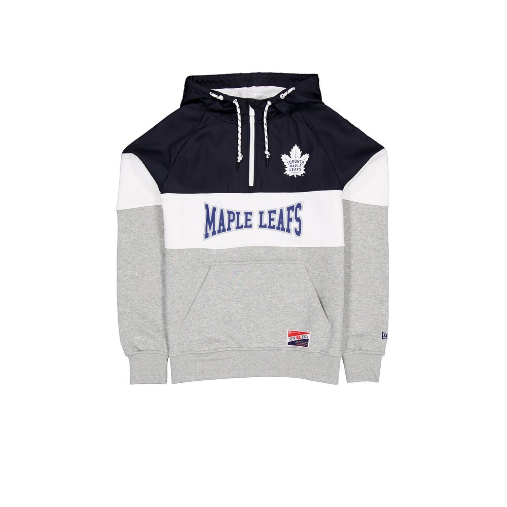 New Era Toronto Maple Leafs Throwback Color Block Hoodie - Size 3XL